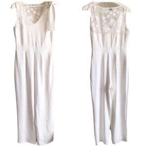 Adelyn Rae | Embroidered Lace Jumpsuit | M